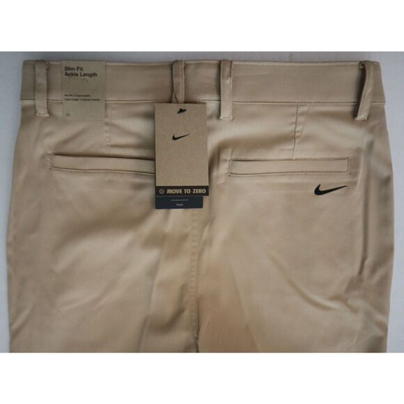 Nike FD5622-200 Men's Sz 30x36 Tan Slim Fit Ankle Length Chino Golf Pants - Picture 4 of 7